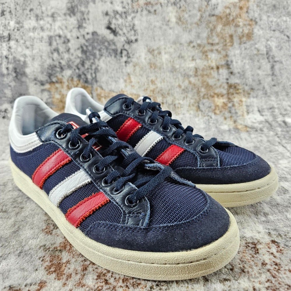 Adidas Americana Low Sneakers Mens 7 Blue‎ Red Suede Shoes EF2511 Legend Ink